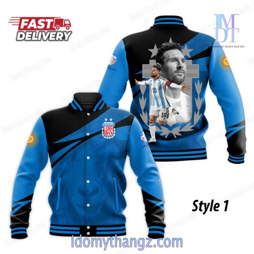 Copa America 2024 Argentina Leo Messi Baseball Jacket