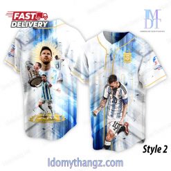 Copa America 2024 Leo Messi Baseball Jersey 2