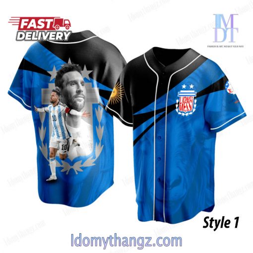 Copa America 2024 Leo Messi Baseball Jersey