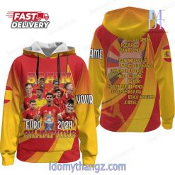 Spain Euro 2024 Champions Custom Hoodie