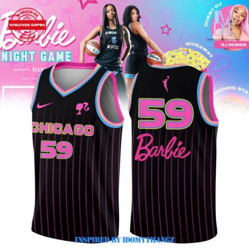 2024 Chicago Sky x Barbie Night Game Basketball Jersey