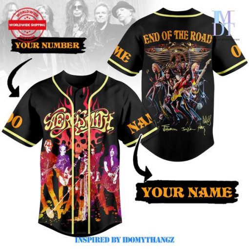 Aerosmith End Of The Road Baseball Jersey