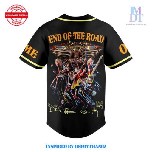 Aerosmith End Of The Road Baseball Jersey