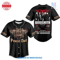 Aerosmith Peace Out Baseball Jersey