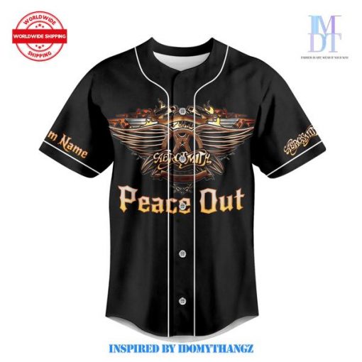 Aerosmith Peace Out Baseball Jersey