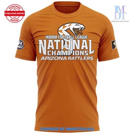 Arizona Rattlers IFL National Champions 2024 Orange 3D Shirt