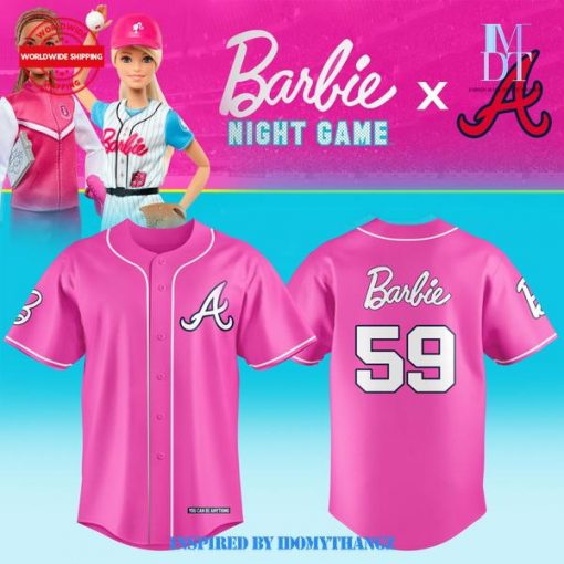 Atlanta Braves x Barbie Night Game Unisex Jersey