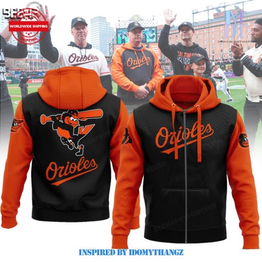 Baltimore Orioles 2024 New Orange Black Hoodie