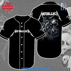 Band Metallica Skull Baseball Jersey