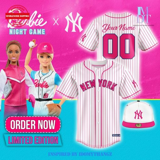 Barbie x New York Yankees Limited Edition Baseball Jersey