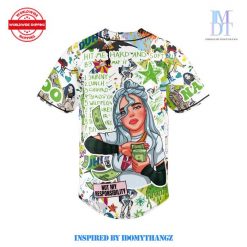 Billie Eilish Not My Responsibility Custom Baseball Jersey