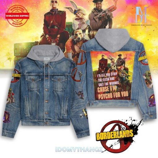 Borderlands Psycho For You Hooded Denim Jacket