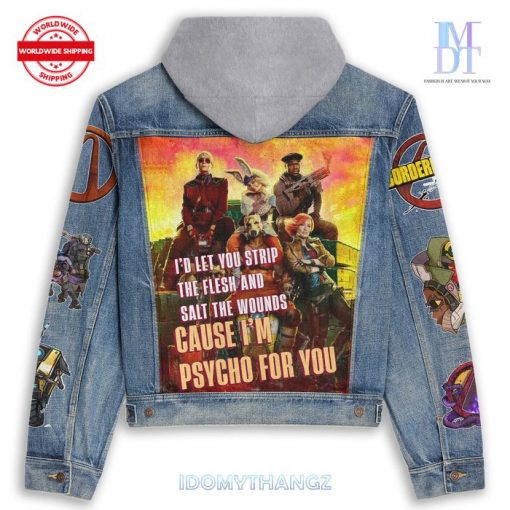 Borderlands Psycho For You Hooded Denim Jacket