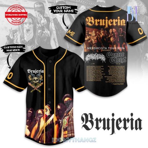 Brujeria Mexorcista Tour 2024 Baseball Jersey