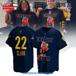 Caitlin Clark 22 Freddy Fever Navy Baseball Jersey