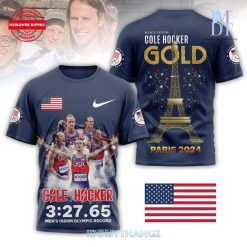 Cole Hocker Medal Gold 1500m Olympic Record 3D Shirt