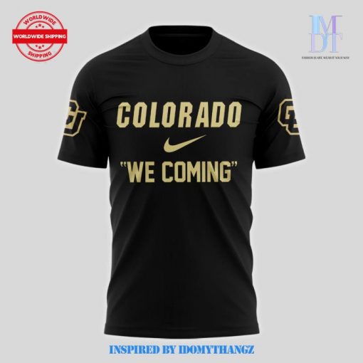 Colorado Buffaloes We Coming Black Shirt 2024