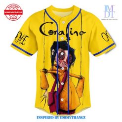 Coraline Be Careful What You Wish For Baseball Jersey