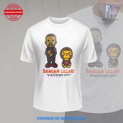 Damian Lillard x A Bathing Ape Baby Milo White Shirt