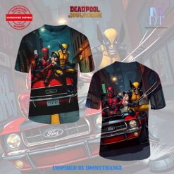 Deadpool x Wolverine Ford Mustang Limited Edition T-Shirt