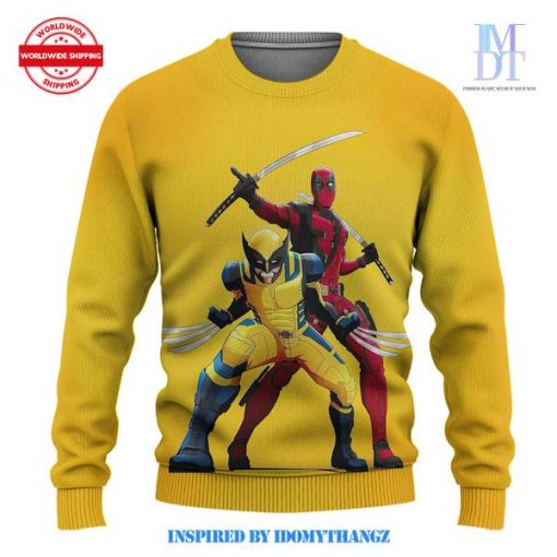 Deadpool and Wolverine Marvels Christmas Sweater