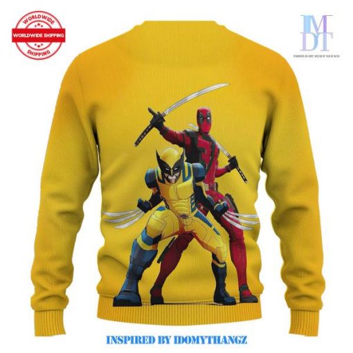 Deadpool and Wolverine Marvels Christmas Sweater