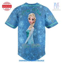 Frozen Elsa Big Sister Custom Baseball Jersey