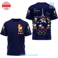 Germany Snoopy Bonjour Paris T-Shirt