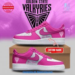 Golden State Valkyries Custom Name Pink Air Force 1