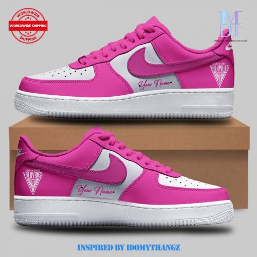 Golden State Valkyries Custom Name Pink Air Force 1