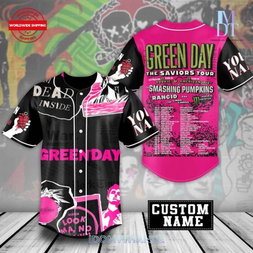 Green Day The Saviors Tour Baseball Jersey