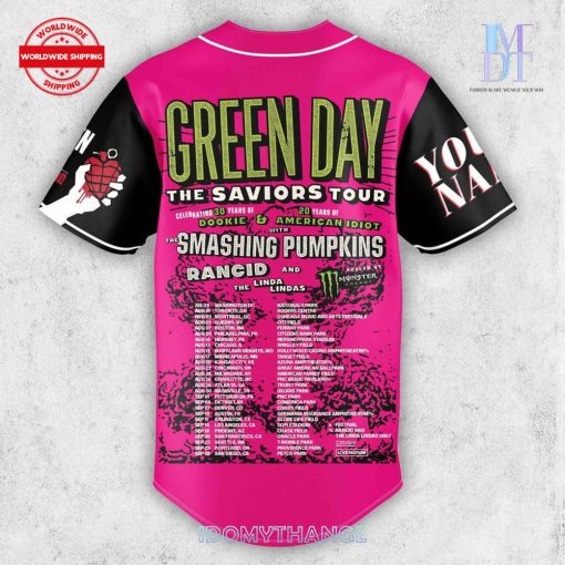 Green Day The Saviors Tour Baseball Jersey