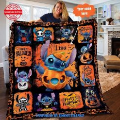 Happy Halloween Stitch Blanket