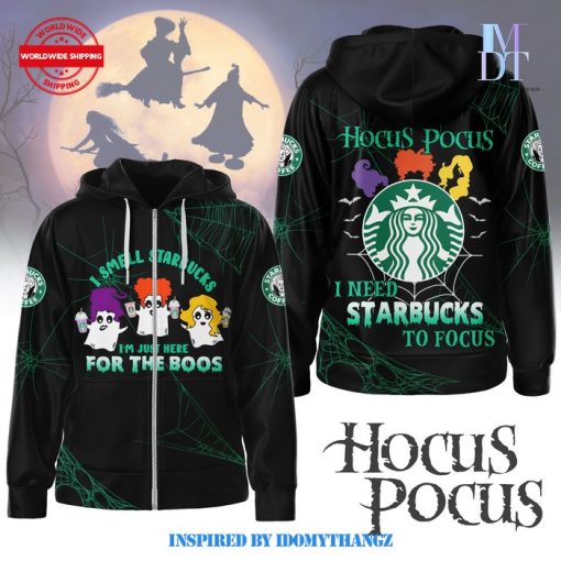 Hocus Pocus I Need Starbuck To Focus Zipper Hoodie