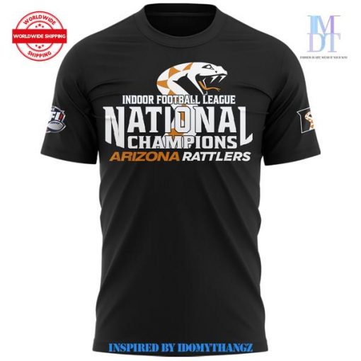 IFL National Championship Arizona Rattlers 2024 Black 3D Shirt