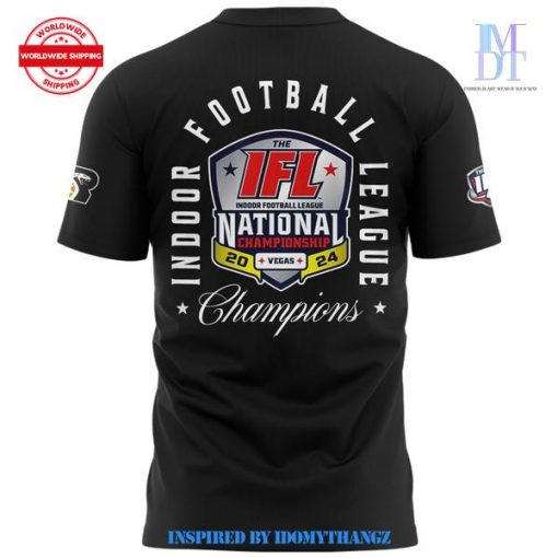 IFL National Championship Arizona Rattlers 2024 Black 3D Shirt