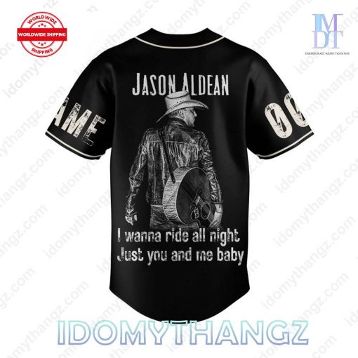 Jason Aldean Ride All Night Baseball Jersey