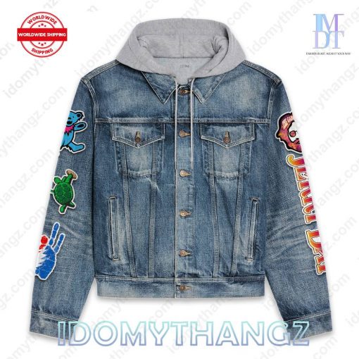 Jerry Garcia Grateful Jerry Day Hooded Denim Jacket