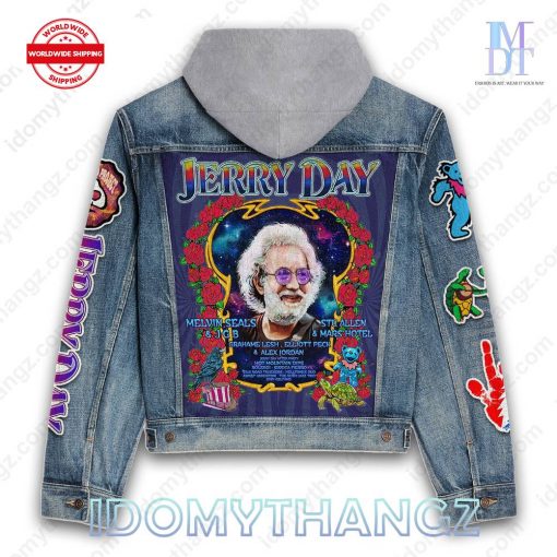 Jerry Garcia Grateful Jerry Day Hooded Denim Jacket