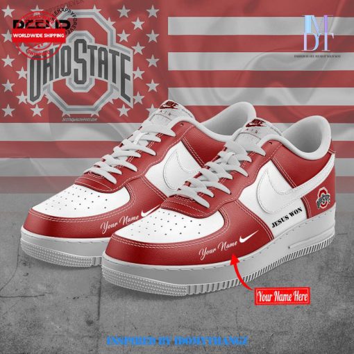 Jesus Won Ohio State Buckeyes Air Force 1 Sneakers