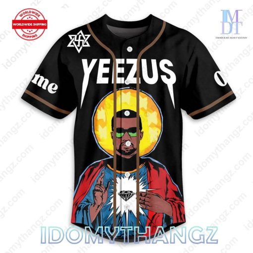 Kane West Yeezus Ye Must Be Born Again Custom Baseball Jersey