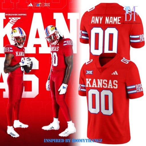 Kansas Football Unveils New Red Uniforms 2024 Football Jersey