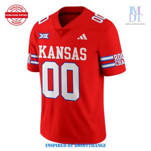 Kansas Football Unveils New Red Uniforms 2024 Football Jersey