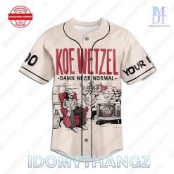 Koe Wetzel Damn Near Normal World Tour Baseball Jersey