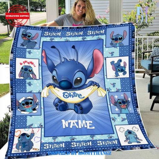 LIMITED EDITION Stitch Custom Name Blanket