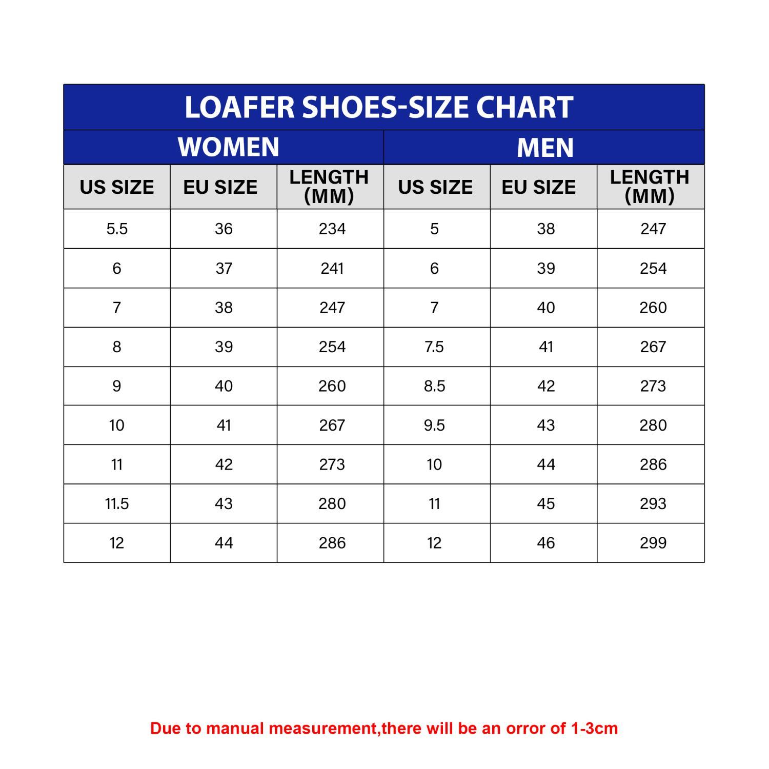 Stan Smith Size Chart