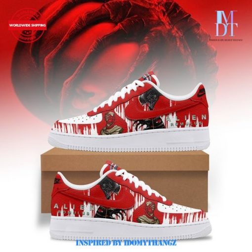 Limited Edition Alien Romulus Air Force 1 Sneakers