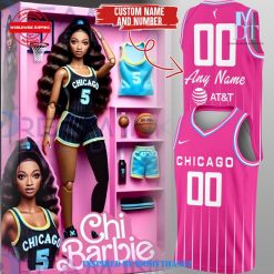 Limited Edition Chicago Barbie Pink Jersey Personalization Basketball Jersey