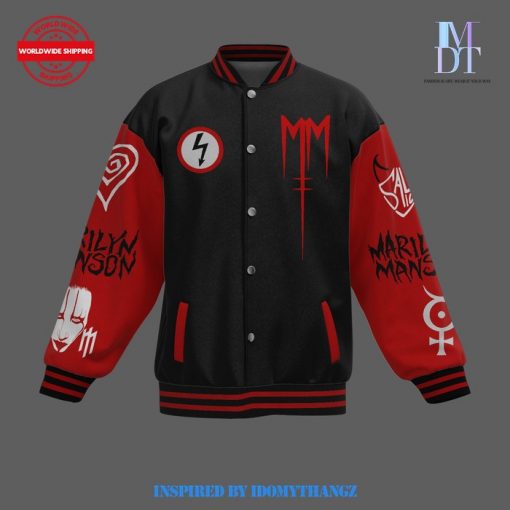 Marilyn Manson The Secrets Baseball Jacket