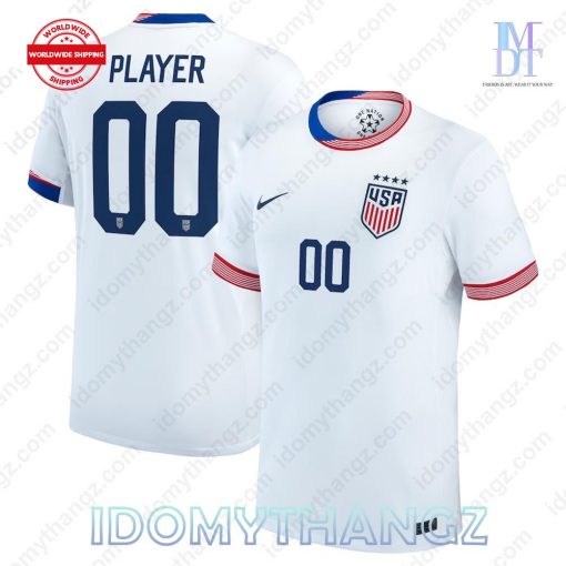 Men Nike USWNT 2024 Personalized American Classic Home Match Jersey